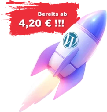 Anzeige WordPress an 4,20 Euro